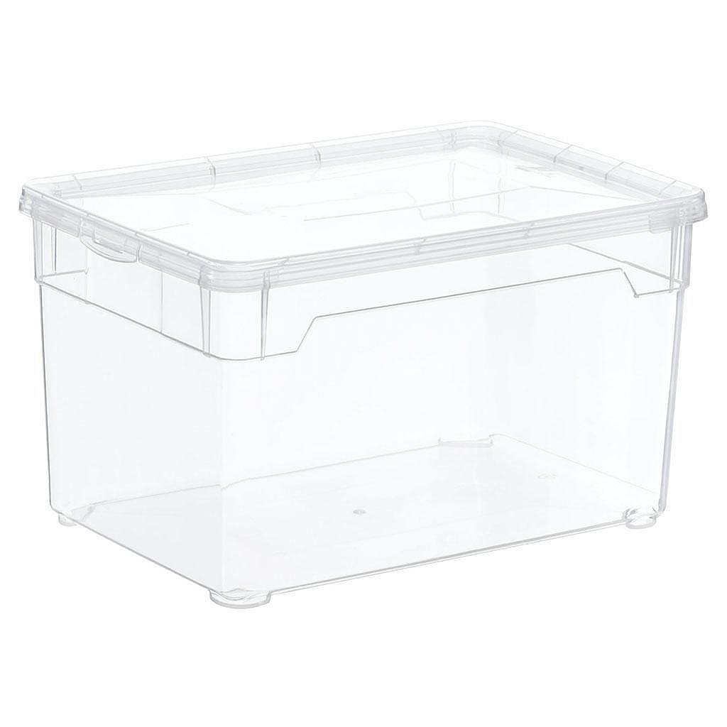 Caja con Tapa de Plástico Basic - Transparente