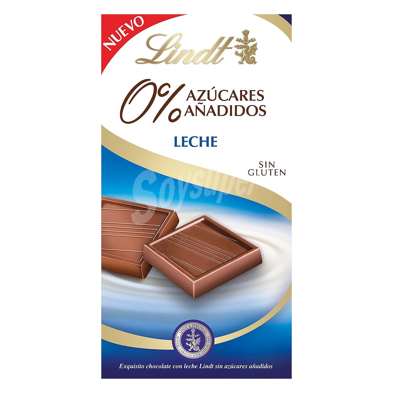 Chocolate con leche sin azúcares añadidos