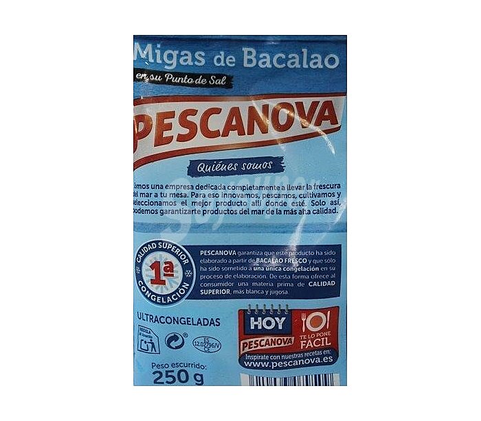 Migas de bacalao pescanova