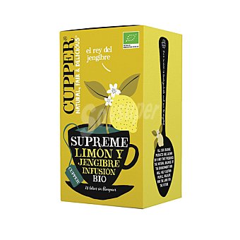 Cupper Infusión limón y jengibre ecológica cupper ginger supreme