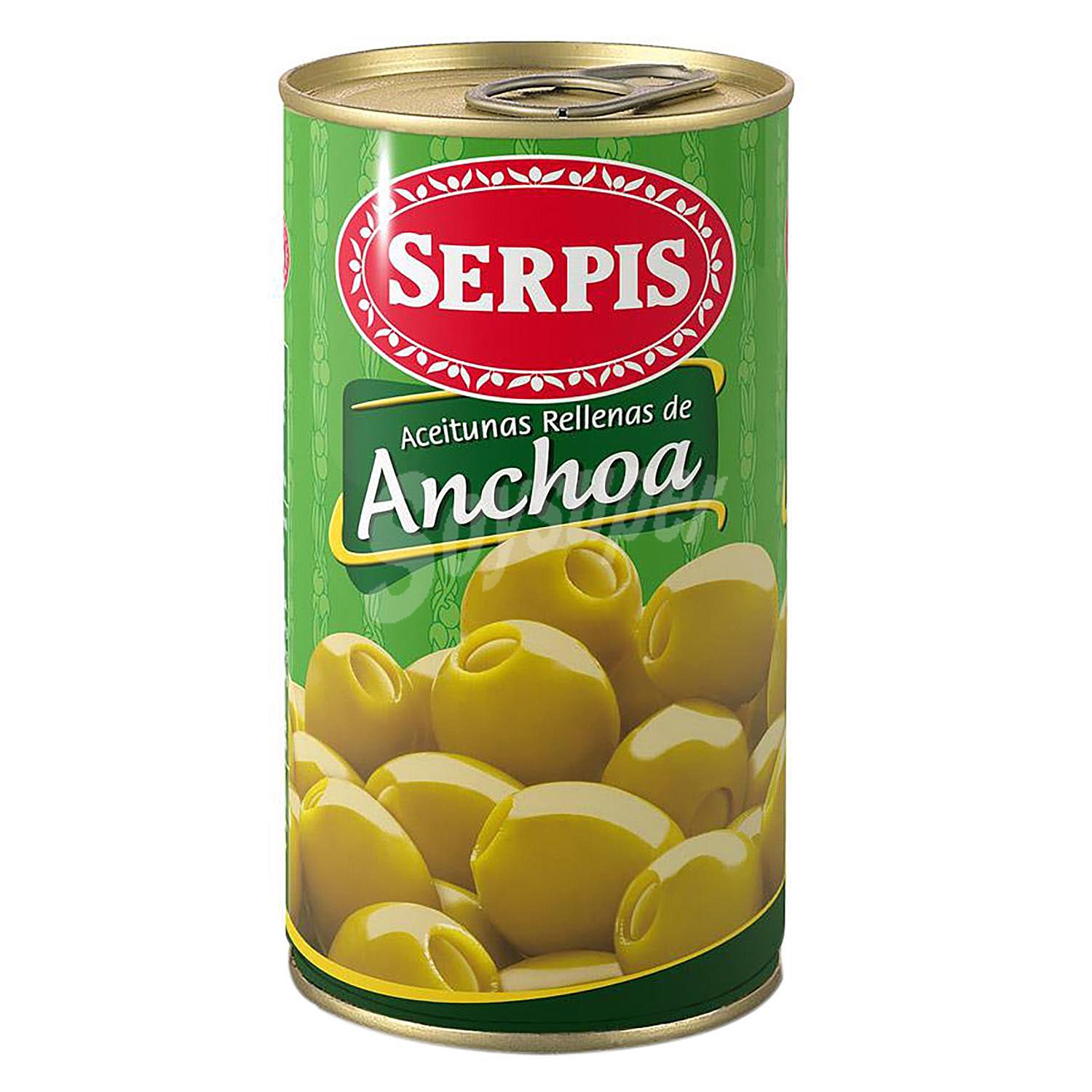 Aceitunas verdes rellenas de anchoa