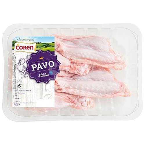 Bandeja de alitas de pavo sin punta coren