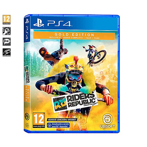 Riders Republic gold edition para Playstaion 4. Género: deportes. pegi: +12.