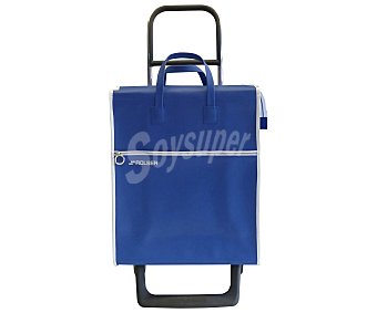 Carrito de la compra con 2 ruedas y 36 litros de capacidad, color azul, rolser.