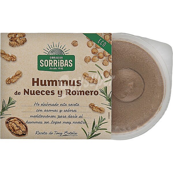 Hummus de nueces y romero ecológico