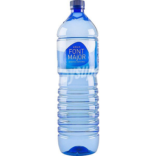 Agua mineral natural sin gas botella 1,5 L