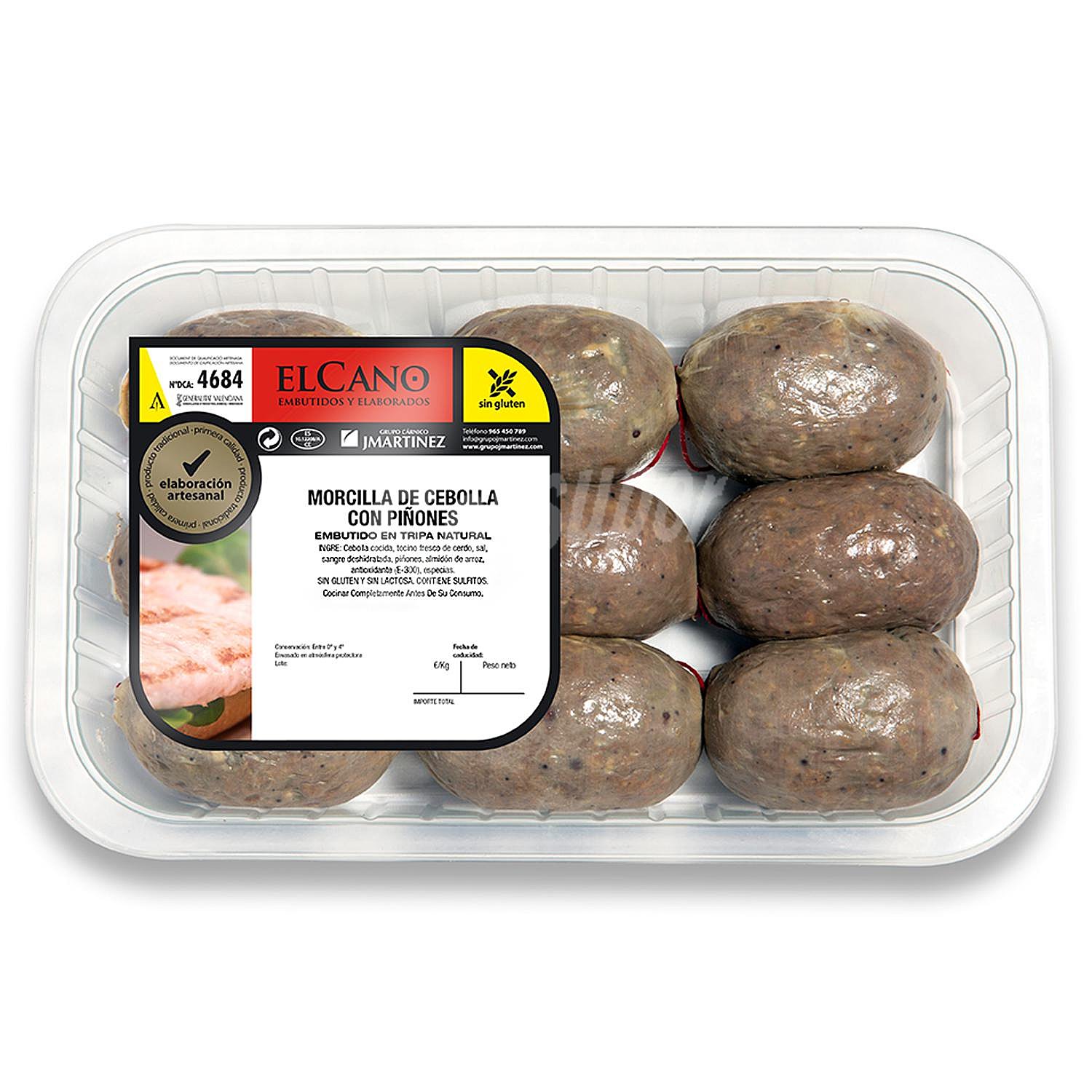 Morcilla de cebolla piñones