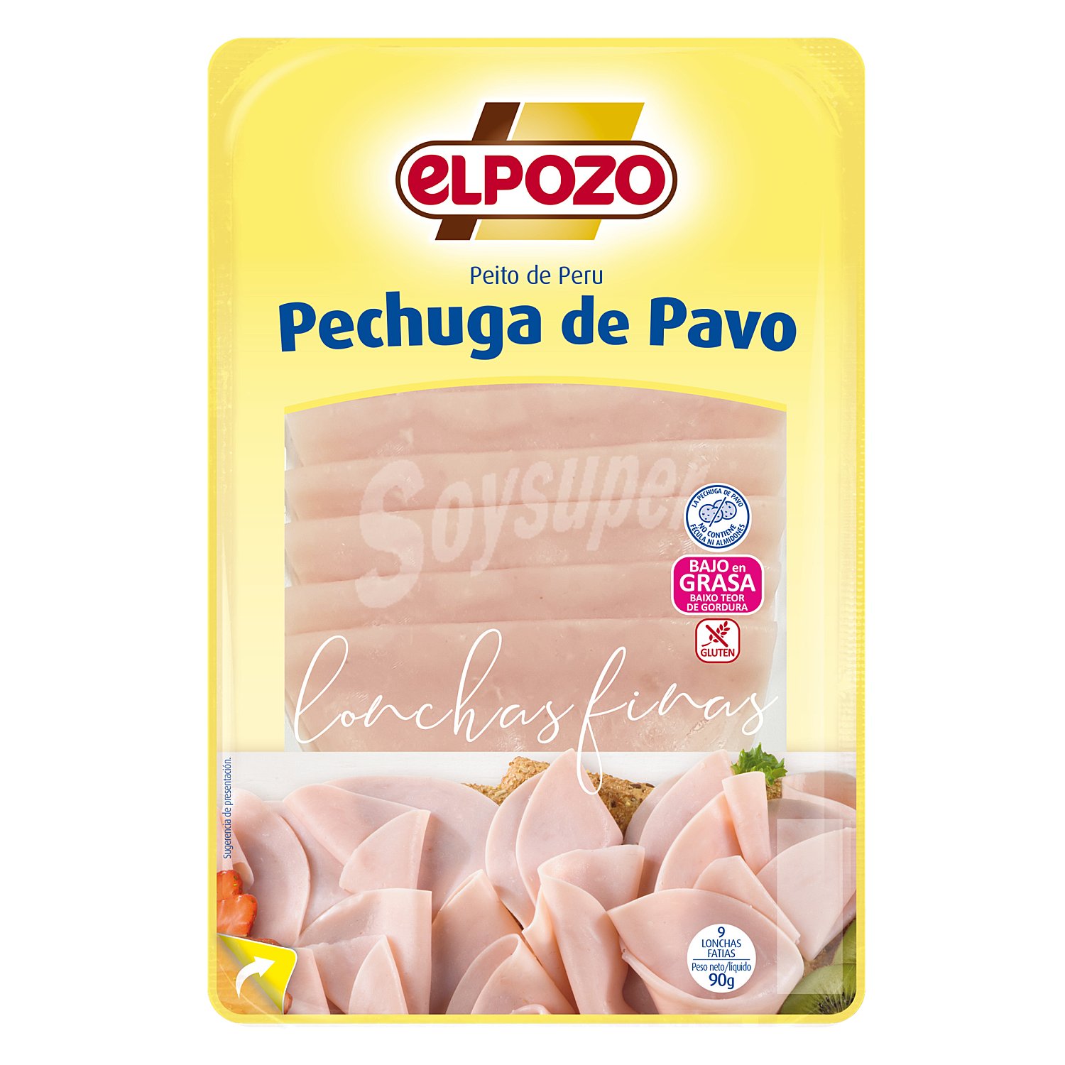 Pechuga de pavo finas lonchas