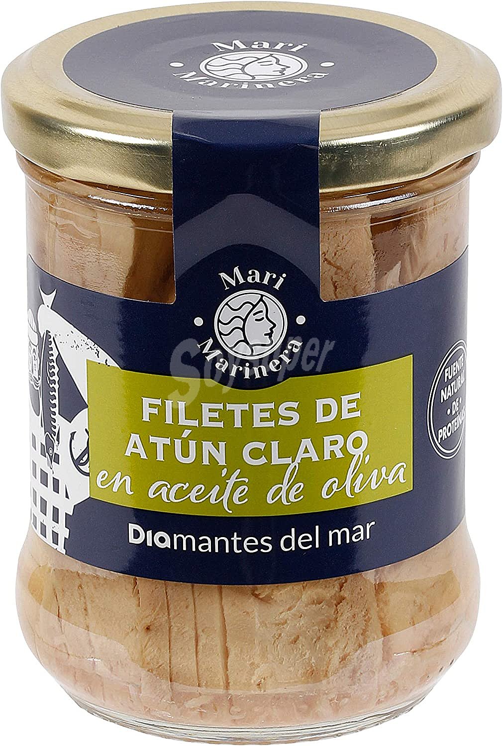 Filetes de atún claro en aceite de oliva Mari Marinera