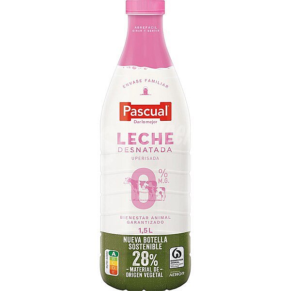 Leche desnatada UHT 0% Materia Grasa