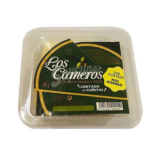 LOS cameros Queso semicurado mezcla en cuñitas LOS cameros