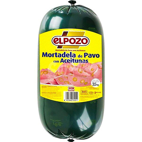 mortadela de pavo con aceitunas