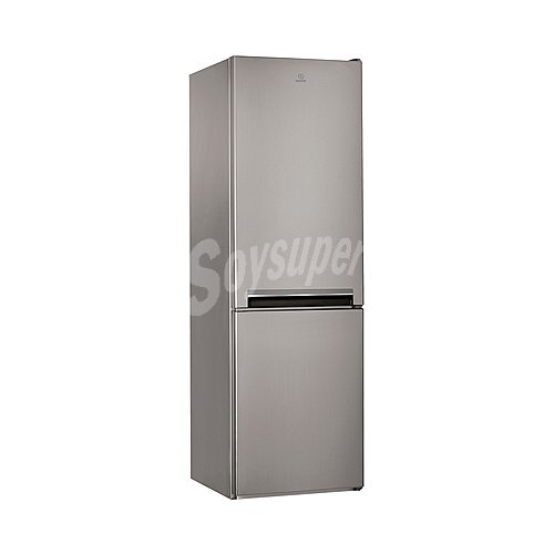 Frigorífico combi indesit LI9 S2E X cíclico, clasificación energética: E, H: 201,3cm, A: 59,5cm, F: 66,5cm, capacidad total