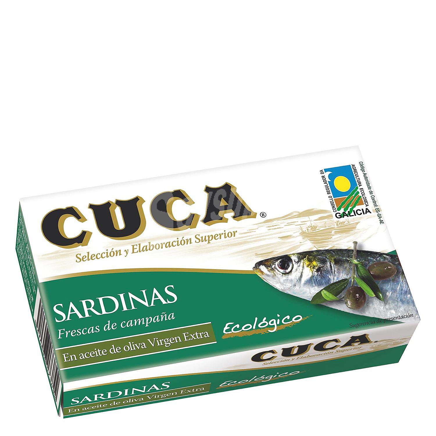 Sardinas en aceite de oliva virgen extra ecológico