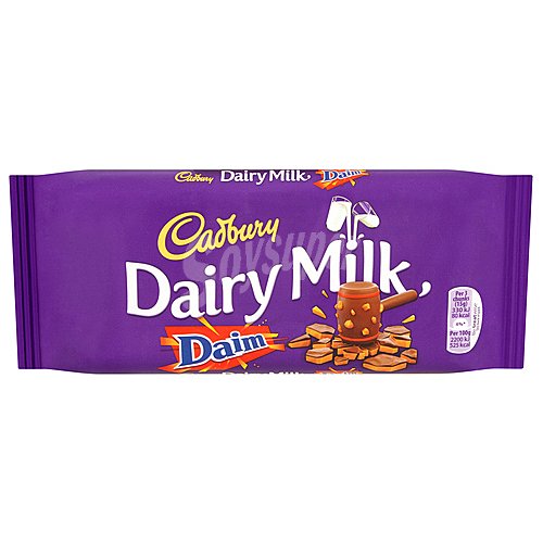 Cadbury Chocolate con leche con trozos de de caramelo y almendra cadbury dairy .milk