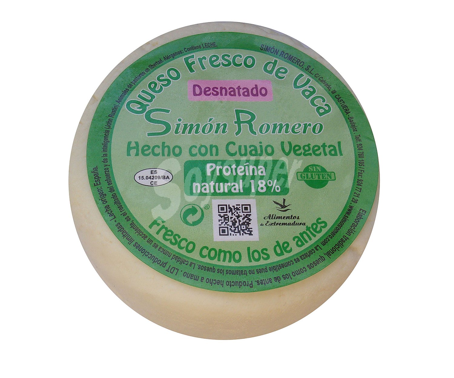 Simón romero Queso fresco de vaca desnatado simón romero