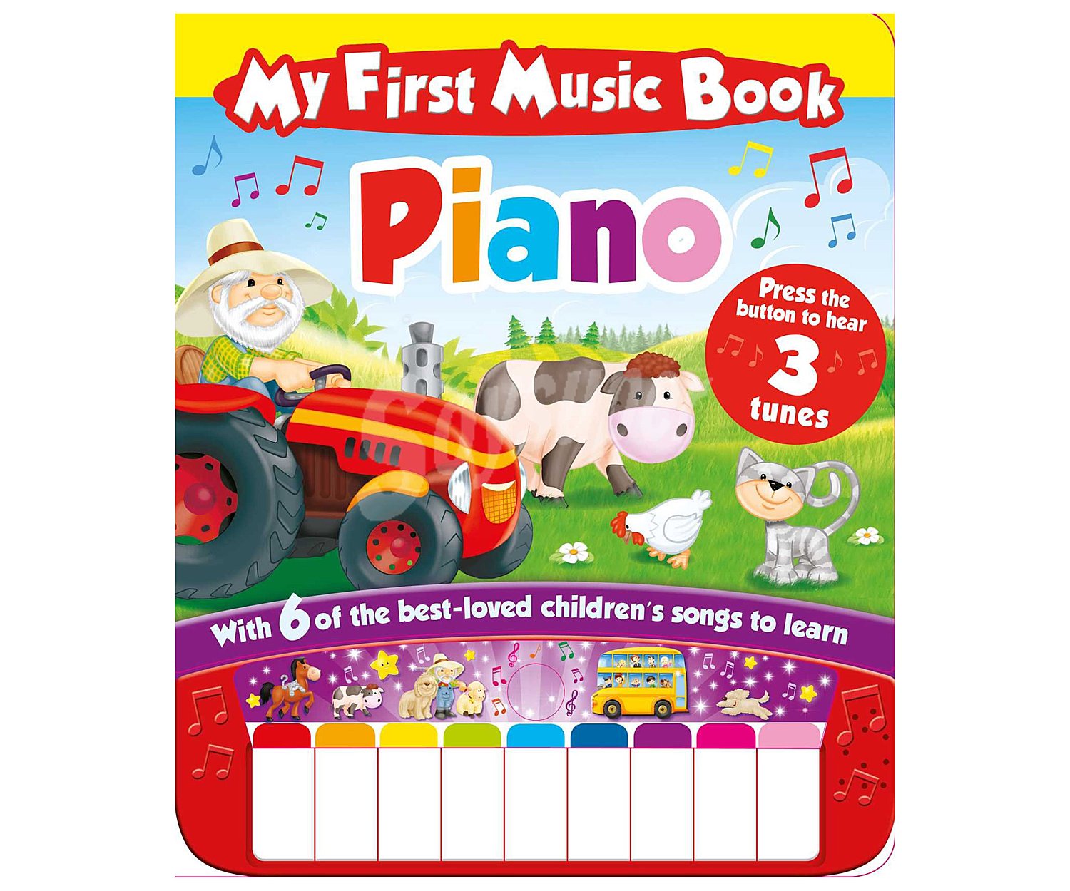 My first music book, piano, VV. AA. Género inglés infantil. Editorial Base.