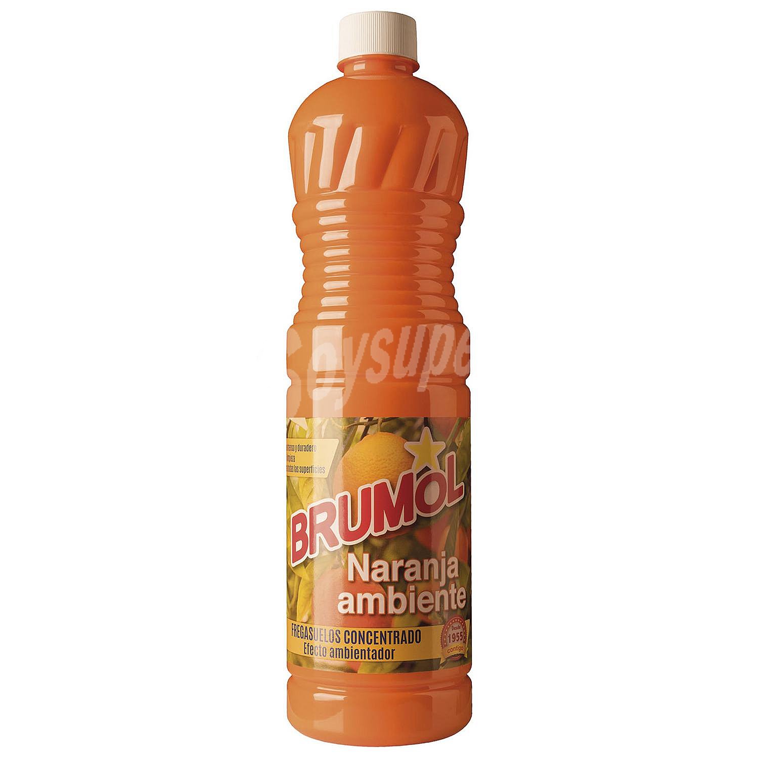 Fregasuelos concentrado naranja ambiente Brumol