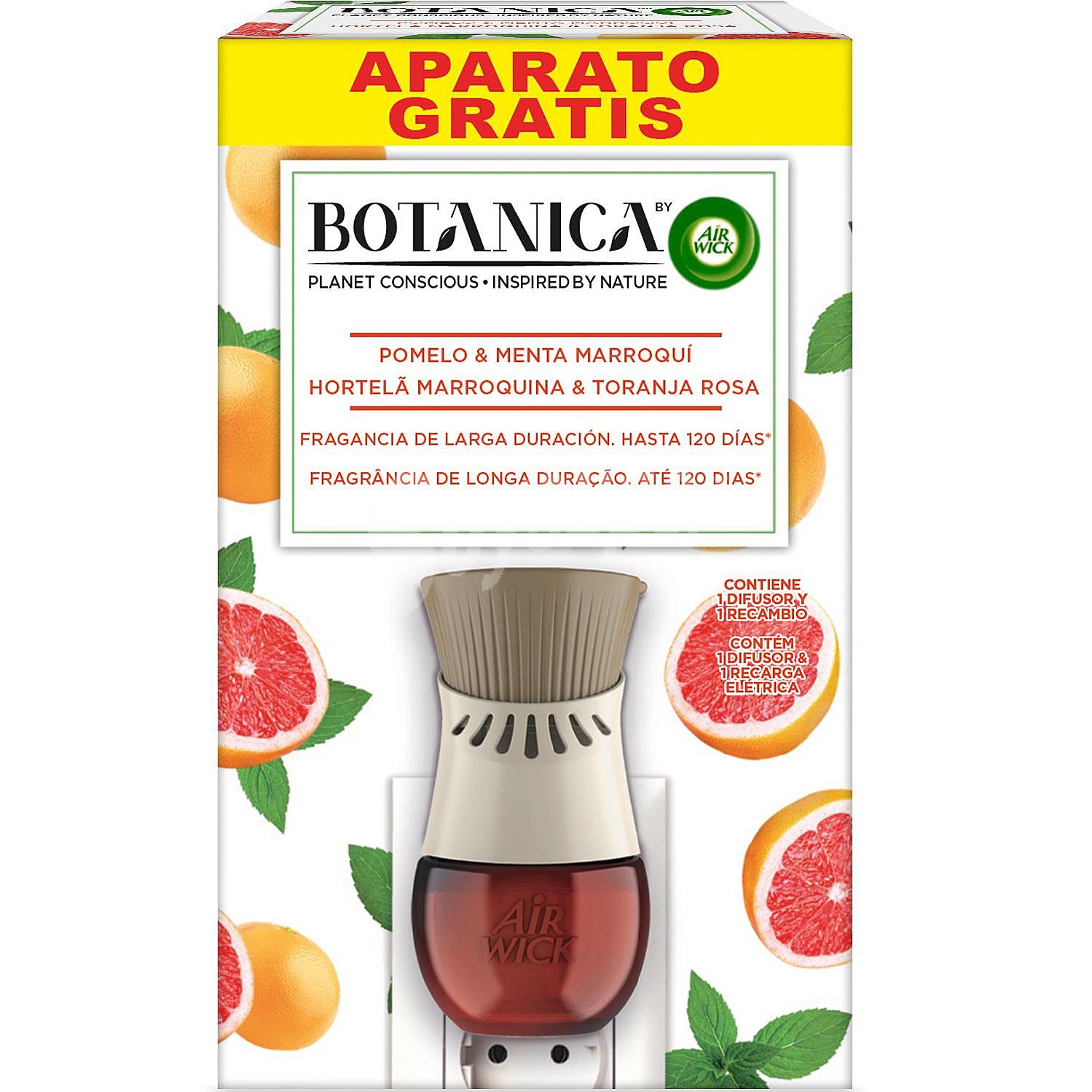 Ambientador electrico pomelo y menta marroquí Botanica de Air Wick