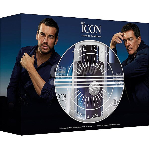 The Icon estuche con eau de toilette masculino natural + after shave +desodorante