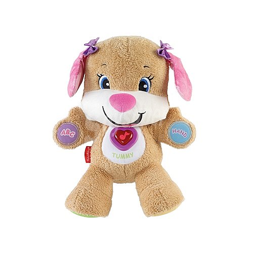 Peluche interactivo con luces y sonidos Perrita Primeros Descubrimientos fisher price