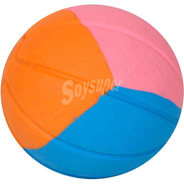 Rubb 'n' Roll pelota multicolor para perros de raza grande