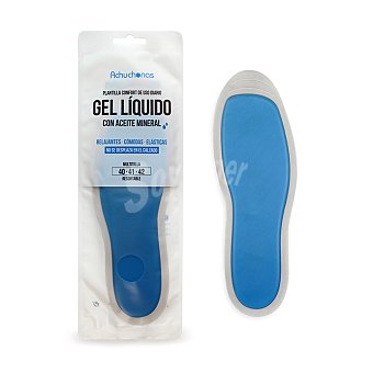 Plantillas gel liquido achuchonas, relajantes, cómodas, elásticas, talla 36/39