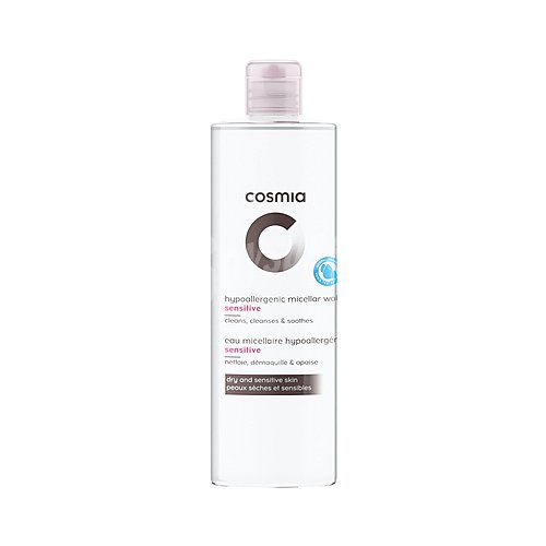 Cosmia Agua micelar hipoalergénica, para pieles secas y sensibles cosmia Sensitive