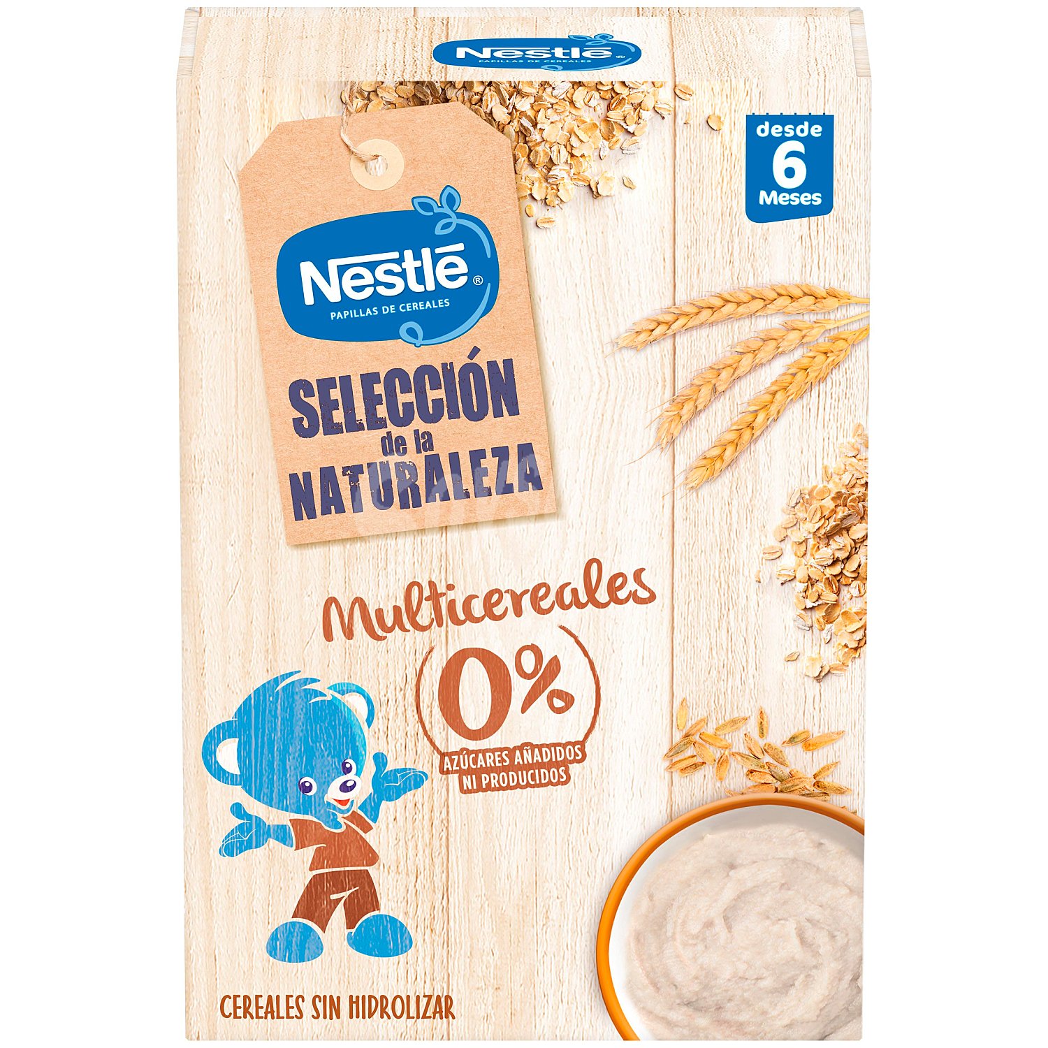 Papilla multicereales 0% azúcares añadidos caja 270 gr