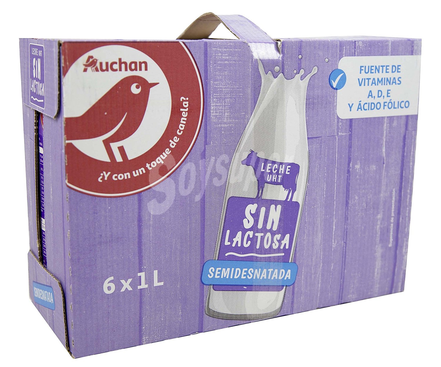 Producto alcampo Leche semidesnatada de vaca, sin lactosa producto alcampo