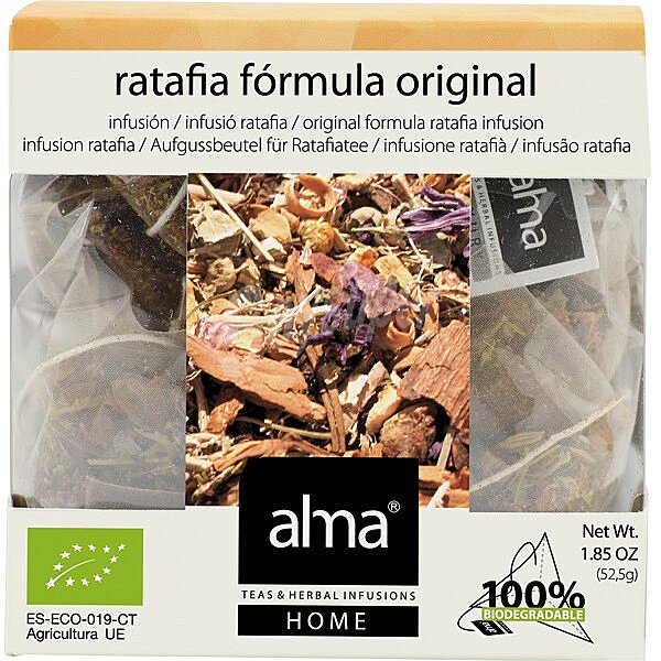 Infusión de ratafia ecológica biodegradables home