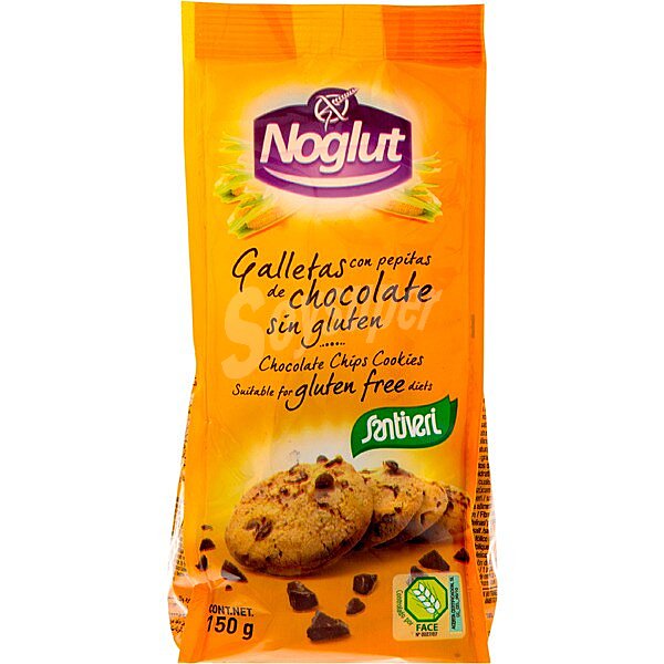 Galletas con pepitas de chocolate sin gluten