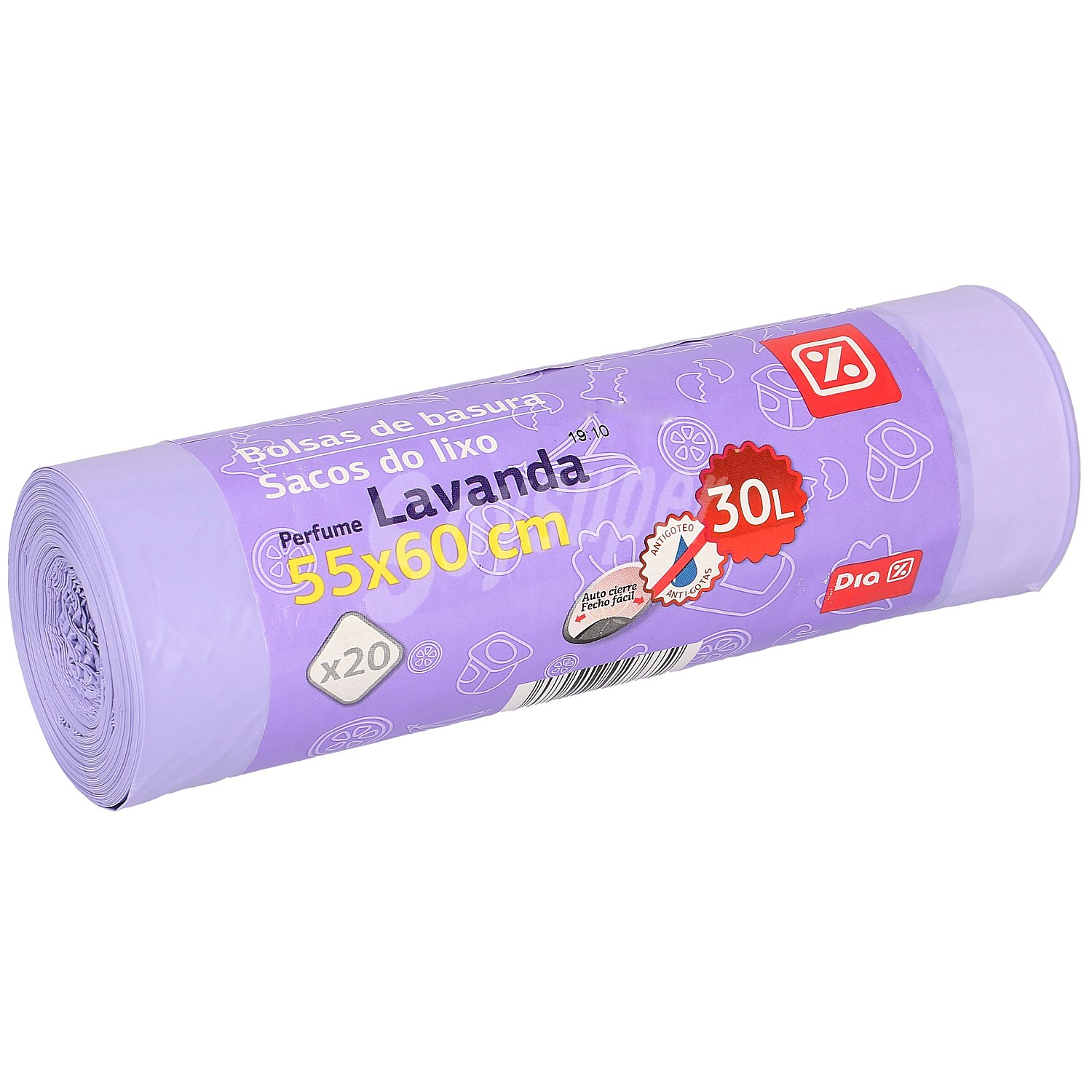 Bolsa de basura perfumada lavanda