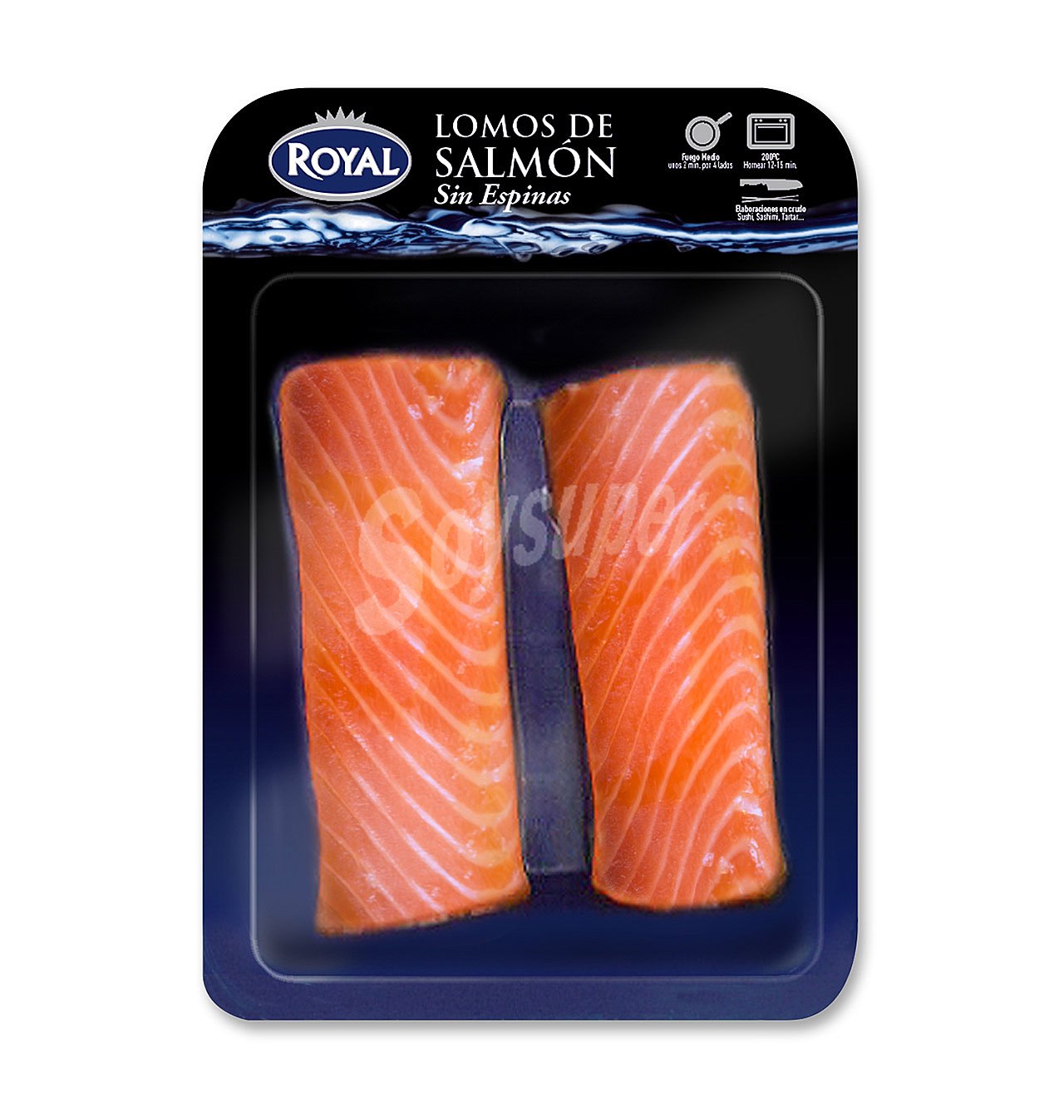 Lomos de salmón sin espinas