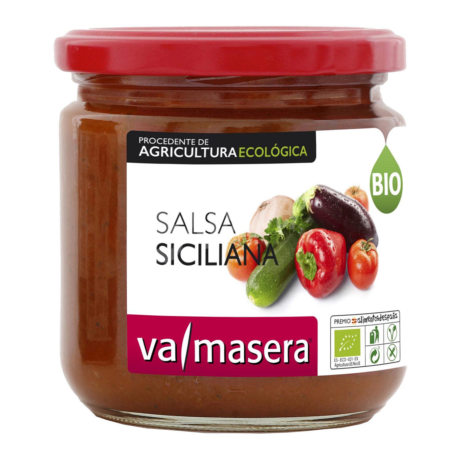 Salsa siciliana ecológica sin gluten