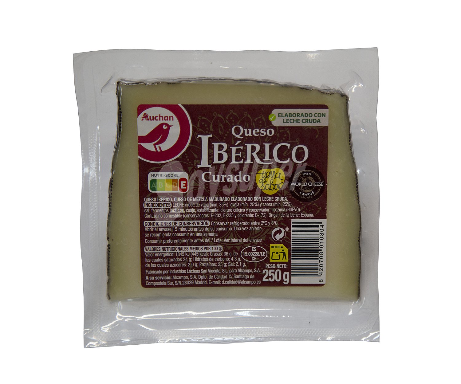 Queso Ibérico curado cuña