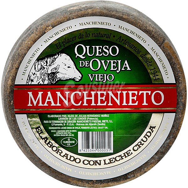 Queso añejo de oveja peso aproximado pieza 