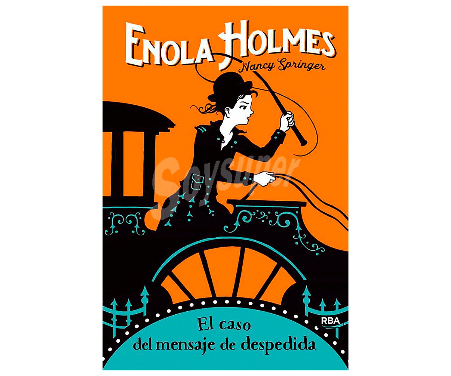 Enola Holmes 6: El cas odel mensaje de despedida, nancy springer. Género: aventuras, infantil. Editorial rba.