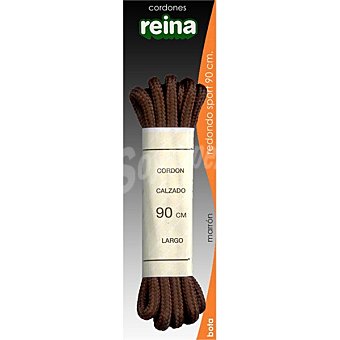 Cordones de bota redondos sport marrón 90 cm