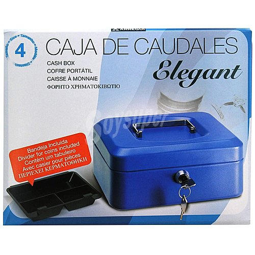 Caja de caudales con sistema de apertura y cierre de llave, 300x90mm. arregui T4