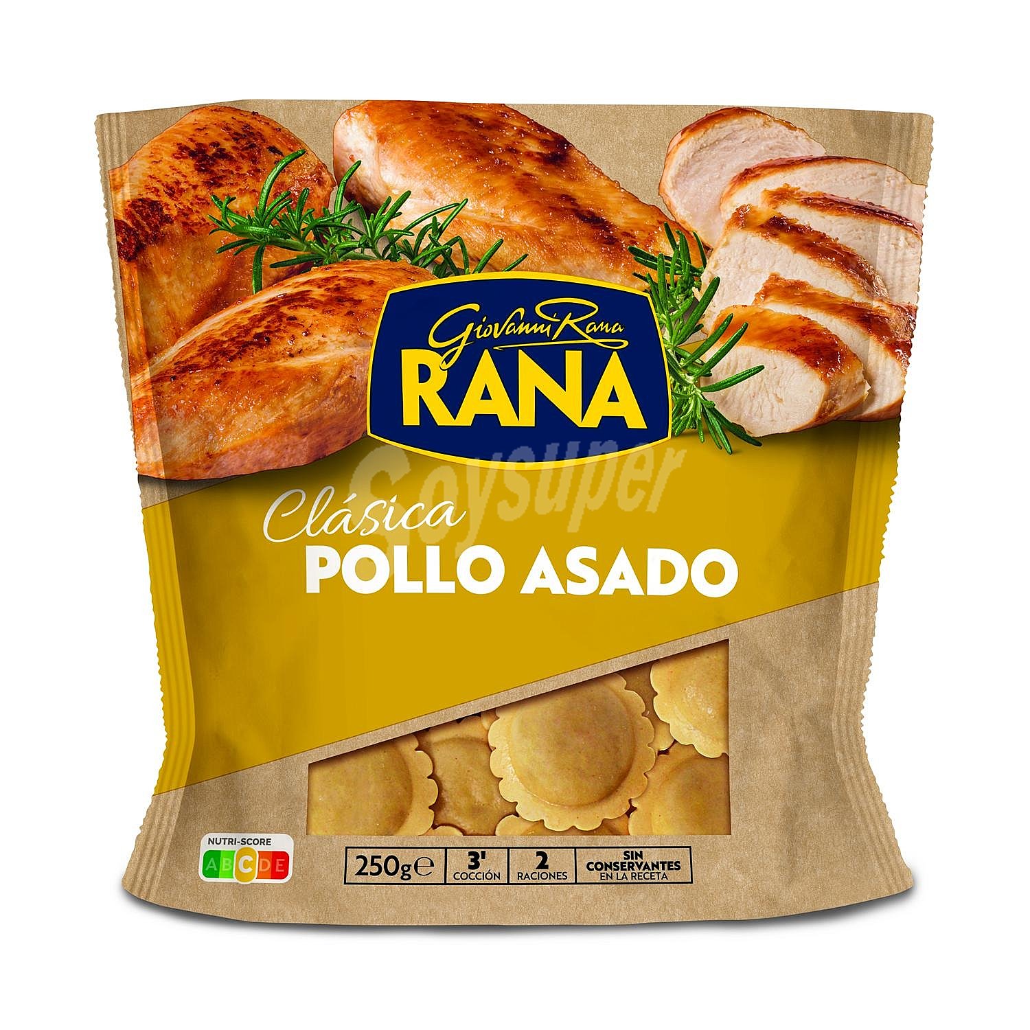 Raviolis de pollo asado Rana