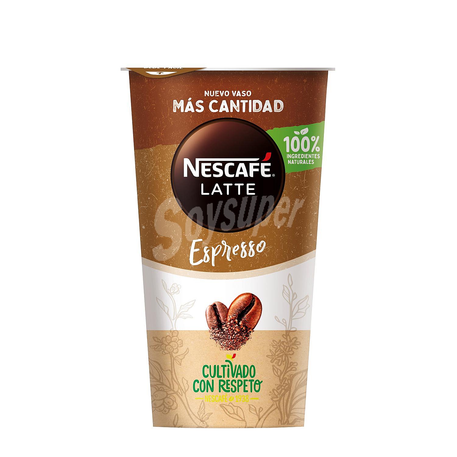 Café espresso Nescafé Latte sin gluten