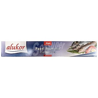 Alukor Papel de aluminio alukor 20 mts