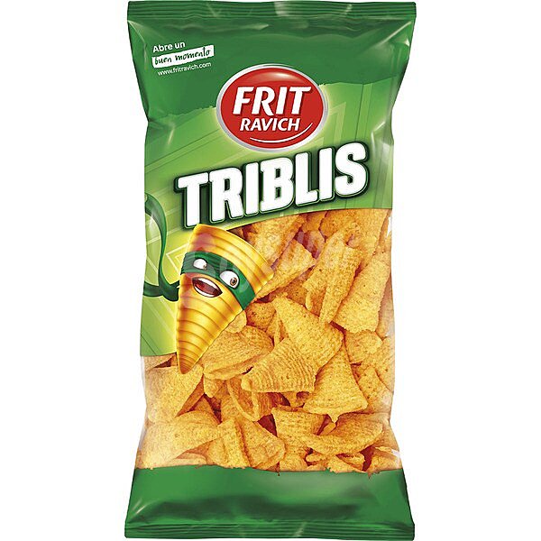 Triblis aperitivos de maíz