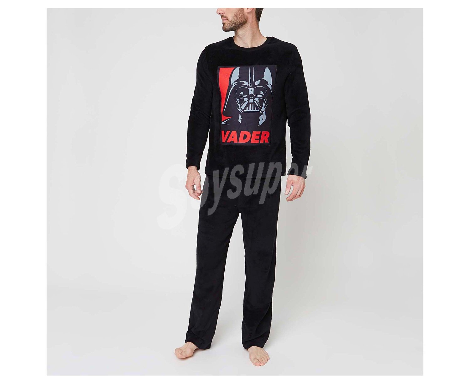 Pijama coral fleece para hombre