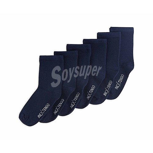 Lote de 6 pares de calcetines para niño IN extenso, talla 27/30