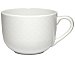 Taza jumbo de porcelana blanca decorada, 0,5 litros, actuel.