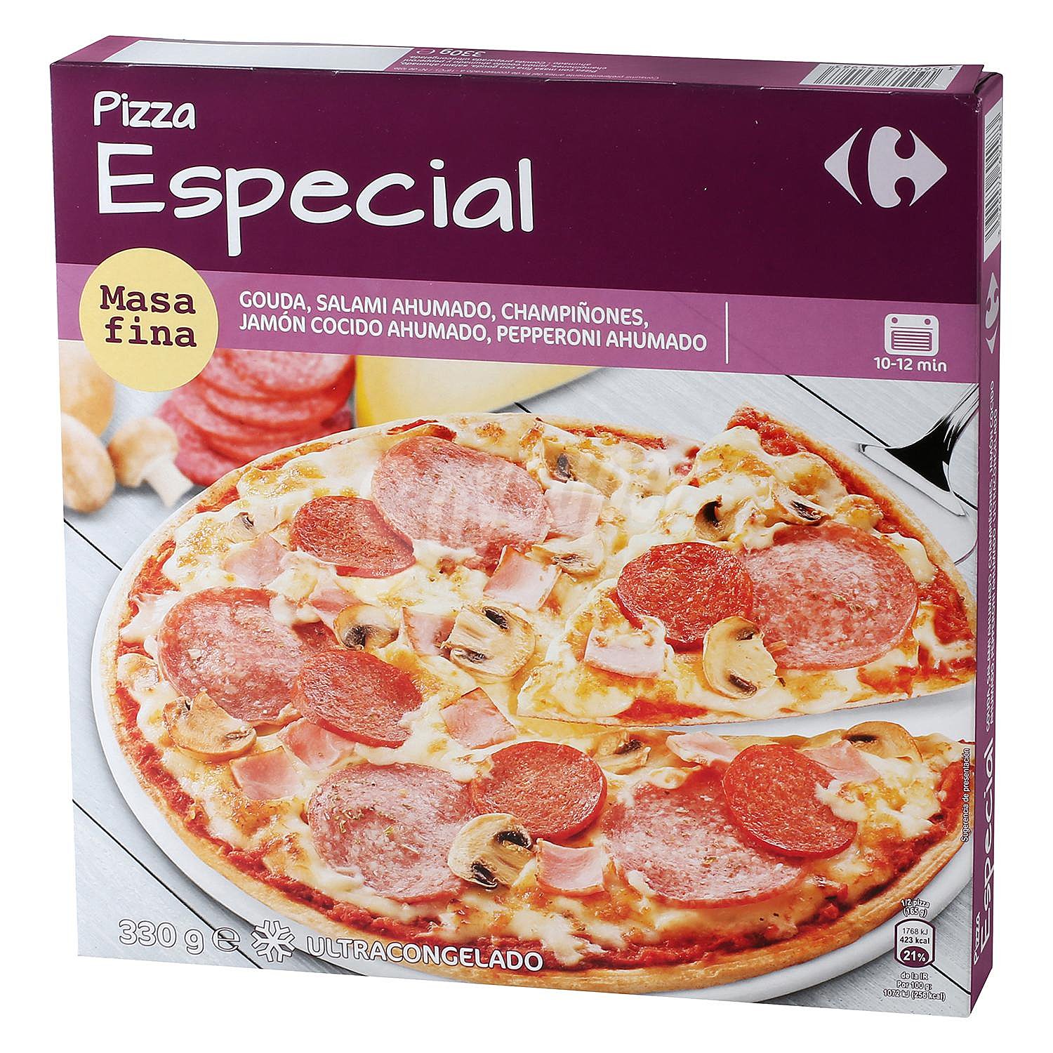 Pizza especial Carrefour