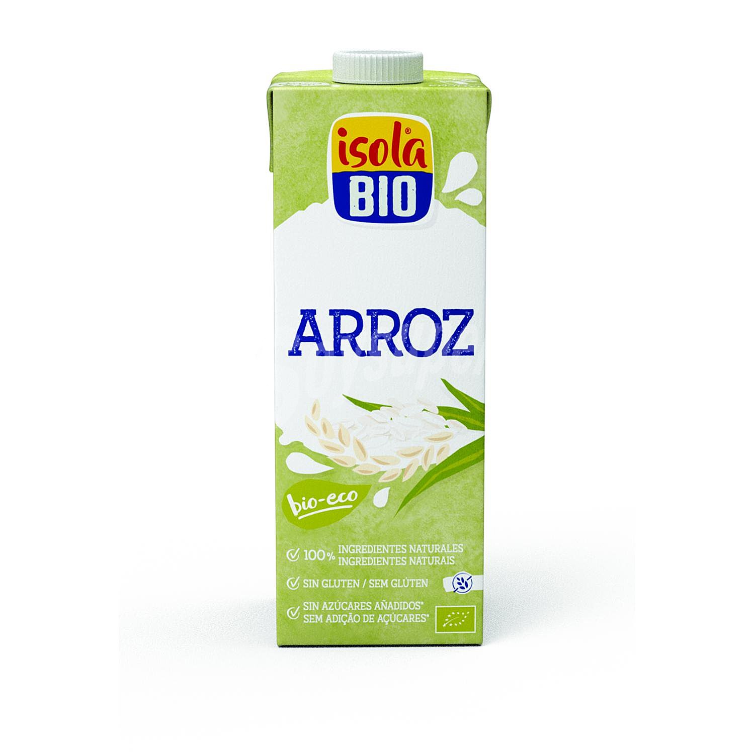 Bebida de arroz ecológica Isola Bio sin gluten