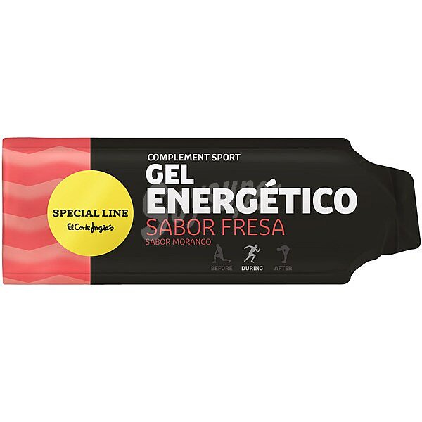 gel energético sabor fresa